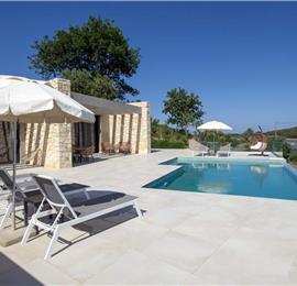 3 bedroom villa with pool & sea view, near Acharavi, sleeps 6